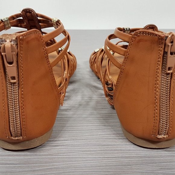 Steve Madden 'Cretee' Strappy Gladiator Sandal Brown Womens Size 4 - Picture 4 of 6